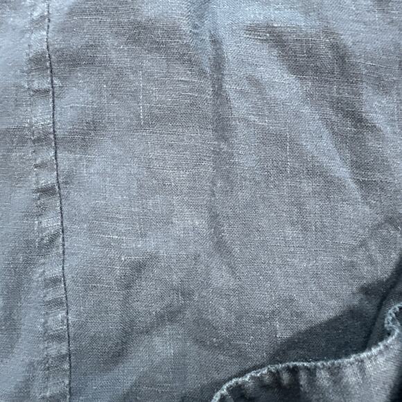 Onia Shirt Mens XL Dark Blue Linen Breathable Relaxed Coastal Beach Summertime - Picture 14 of 14